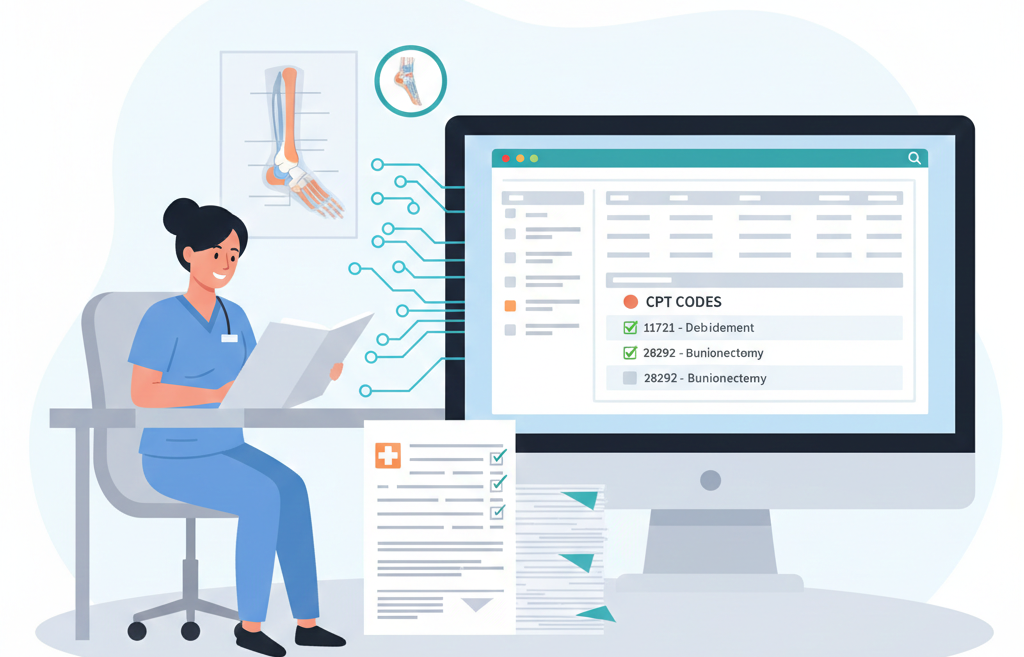 A Practical Guide to Podiatry Billing and Coding with Real CPT Cases