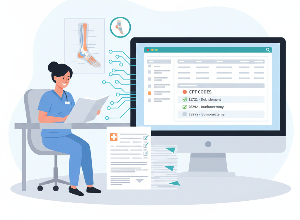 A Practical Guide to Podiatry Billing and Coding with Real CPT Cases
